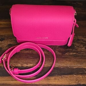 Maison de Sabre Mini Flap Bag, Shibuya Fuchsia